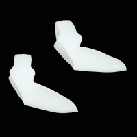 Корректоры - разделители для пальцев ног, с накладкой на косточку большого пальца, 1 разделитель, силиконовые, 9 × 4 см, пара, цвет белый Корректоры - разделители для пальцев ног, с накладкой на косточку большого пальца, 1 разделитель, силиконовые, 9 × 4 см, пара, цвет белый