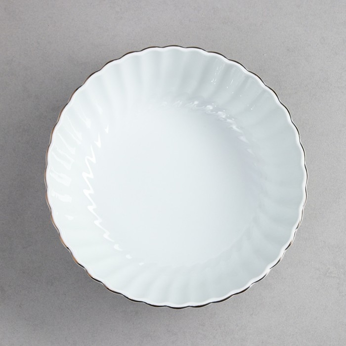 Салатник &laquo;Кармен&raquo;, 3 л, золотая обводка, фарфор, Иран