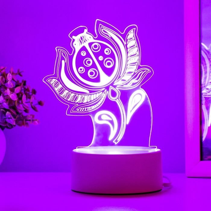 Светильник "Божья коровка" LED белый 11,9х9,5х15,1 см RISALUX
