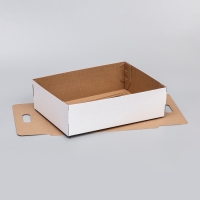 Коробка под торт с окном, белая, 30 х 40 х 12 см Коробка под торт с окном, белая, 30 х 40 х 12 см