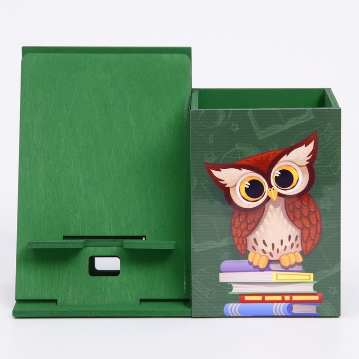 Органайзер для канцелярии с подставкой под телефон &laquo;Сова&raquo;