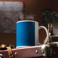 Кружка &laquo;С 23 февраля. Крылатая пехота&raquo;, с нанесением