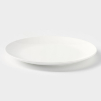 Тарелка фарфоровая обеденная с утолщённым краем Wilmax Olivia Pro, d=25,5 см, цвет белый