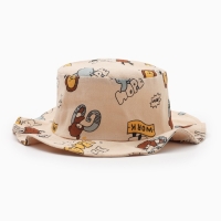 Панама детская "Зверушки" MINAKU, цв,бежевый , р-р 50 Панама детская "Зверушки" MINAKU, цв,бежевый , р-р 50