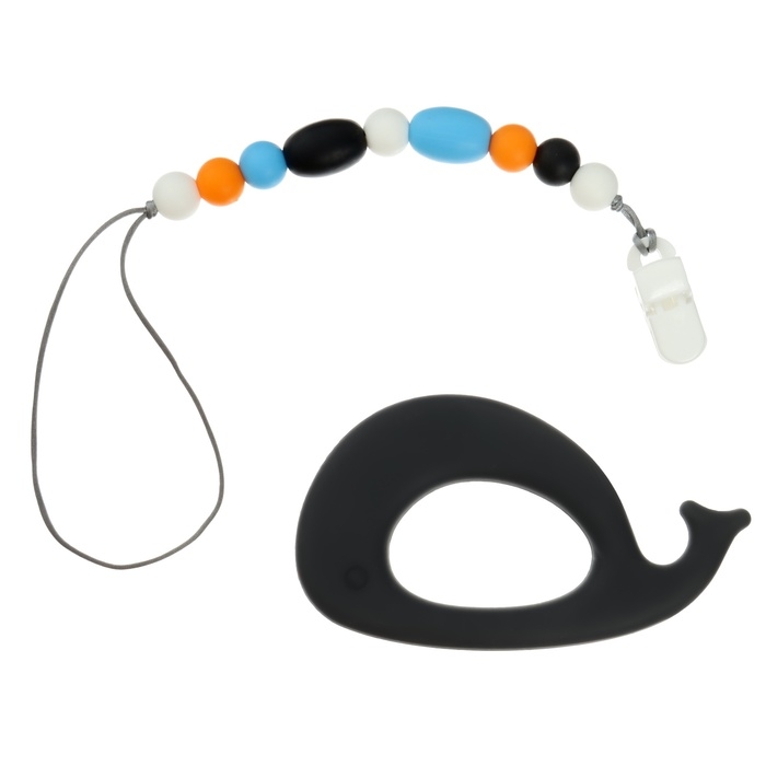 Прорезыватель силиконовый на держателе &laquo;Кит&raquo;, Крошка Я