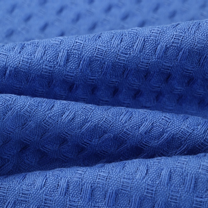 Новогодний подарочный набор Доляна Snow: синее полотенце 35х60см, хл 100%, вафля 220г/м2