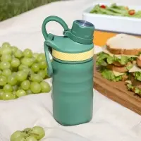 Термобутылка Fujisan 2.0 без логотипа, зеленая