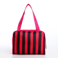 Косметичка на молнии, цвет чёрный/малиновый Косметичка на молнии, цвет чёрный/малиновый