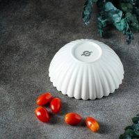 Салатник фарфоровый Magistro &laquo;Цветок&raquo;, 0,45 л, d=16 см, цвет белый