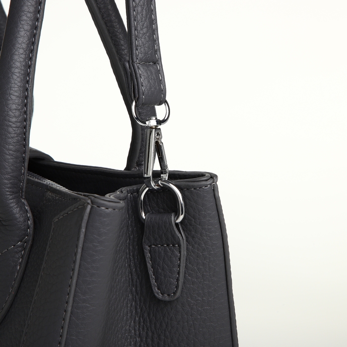 Сумка женская на молнии, TEXTURA, средний размер, цвет серый Сумка женская на молнии, TEXTURA, средний размер, цвет серый