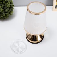 Аромасветильник сенсорный "Сердце" G9 40Вт золото 13х13х23 см RISALUX Аромасветильник сенсорный "Сердце" G9 40Вт золото 13х13х23 см RISALUX