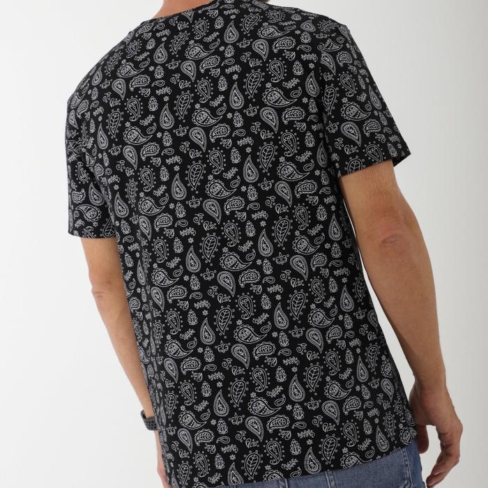 Футболка SL Футболка SL "Пейсли", 46, чёрный