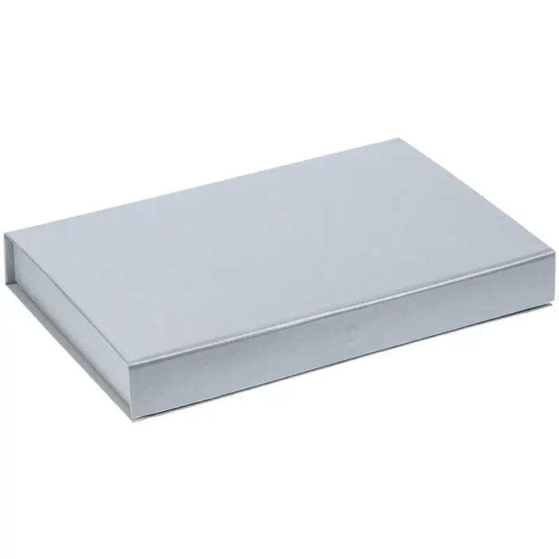 Коробка Silk с ложементом под ежедневник 13x21 см, флешку и ручку, ver. 2, серая Коробка Silk с ложементом под ежедневник 13x21 см, флешку и ручку, ver. 2, серая