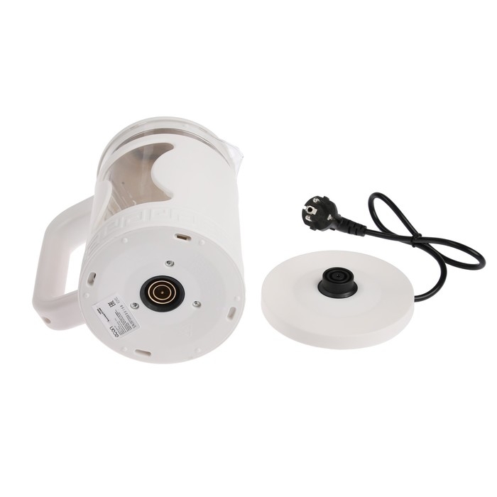 Чайник электрический Econ ECO-1505KE, 1500 Вт, стекло, 1.5 л, белый Чайник электрический Econ ECO-1505KE, 1500 Вт, стекло, 1.5 л, белый