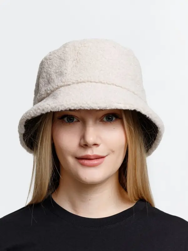 Панама Bucket двусторонняя, темно-серая с бежевым, размер S/M Панама Bucket двусторонняя, темно-серая с бежевым, размер S/M