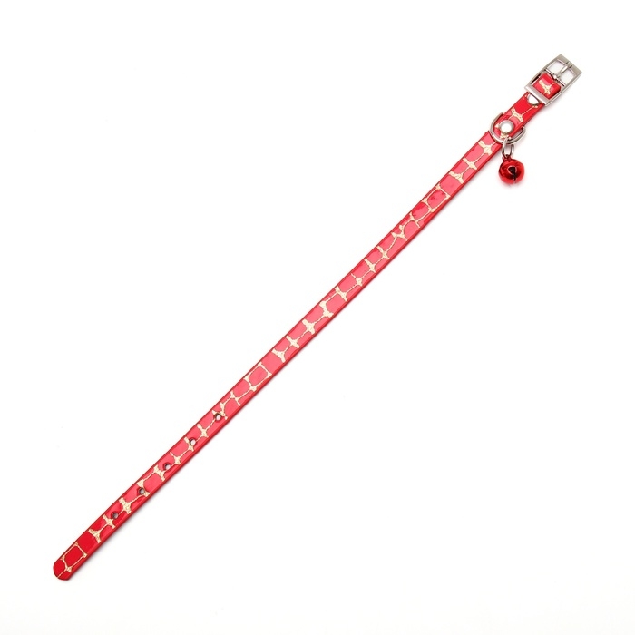 Ошейник перламутровый Ошейник перламутровый "Битое стекло", с бубенчиком, 30 х 1 см, микс цветов