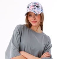 Кепка женская &laquo;Граффити&raquo;, цвета МИКС, р-р 56