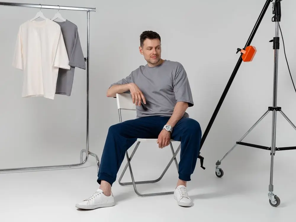 Футболка оверсайз унисекс Kosmos 2.0, светло-серая, размер XS/S