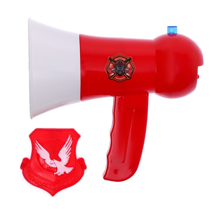 Мегафон &laquo;Пожарный&raquo;, 2 режима: сирена, громкоговоритель, работает от батареек
