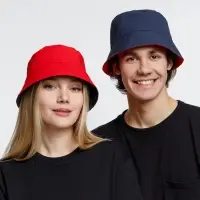 Панама Nylon двусторонняя, темно-синяя с красным, размер S/M