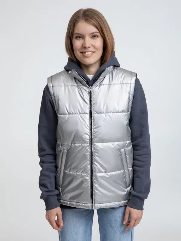 Жилет Kama серебристый, размер S