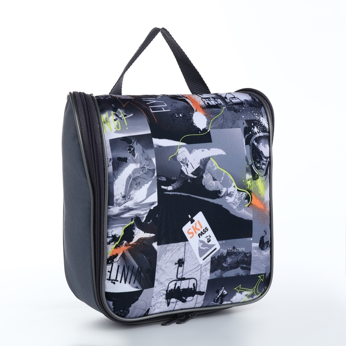 Косметичка-несессер на молнии, цвет серый Косметичка-несессер на молнии, цвет серый