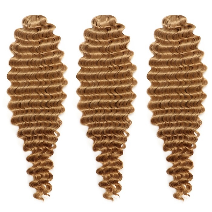 ГОЛЛИВУД Афролоконы, 60 см, 270 гр, цвет русый/светло-русый HKB26/15 (Катрин)