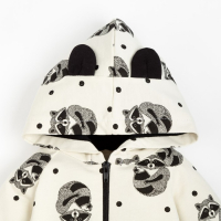 Комплект: толстовка и брюки Крошка Я &laquo;Еноты&raquo;, цвет белый, рост 68-74 см