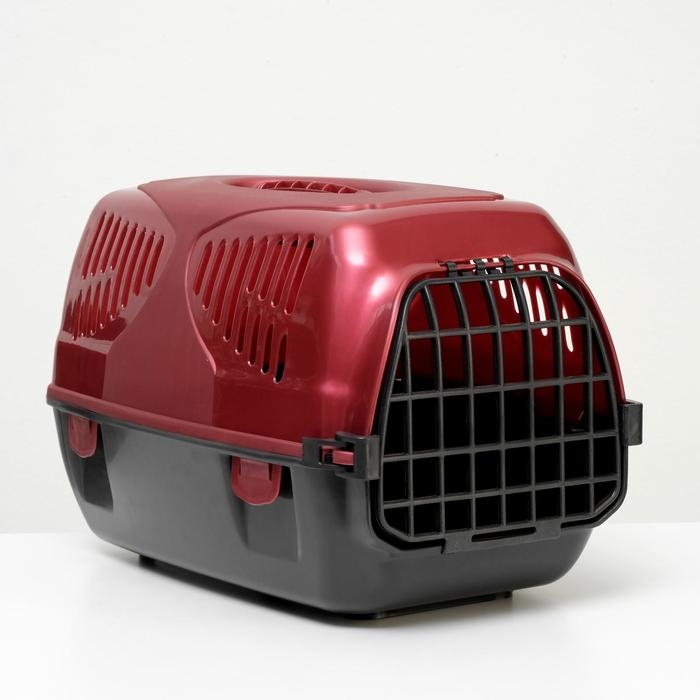 Переноска для животных Переноска для животных "Сириус", 33,5 х 31 х 50 см, красный перламутр