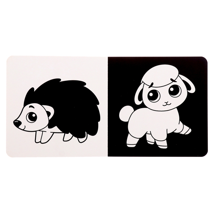 Набор картонных книг «Контрастные и черно-белые картинки для новорожденных», 3 шт. по 10 стр., 0+ Набор картонных книг «Контрастные и черно-белые картинки для новорожденных», 3 шт. по 10 стр., 0+