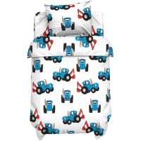 Постельное бельё Синий трактор «Любимый малыш» 112х147 см, 60х120+20 см, 40х60 см, 100% хлопок, поплин 125г/м Постельное бельё Синий трактор «Любимый малыш» 112х147 см, 60х120+20 см, 40х60 см, 100% хлопок, поплин 125г/м