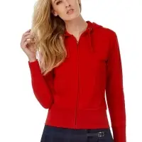 Толстовка женская Hooded Full Zip ярко-синяя, размер M