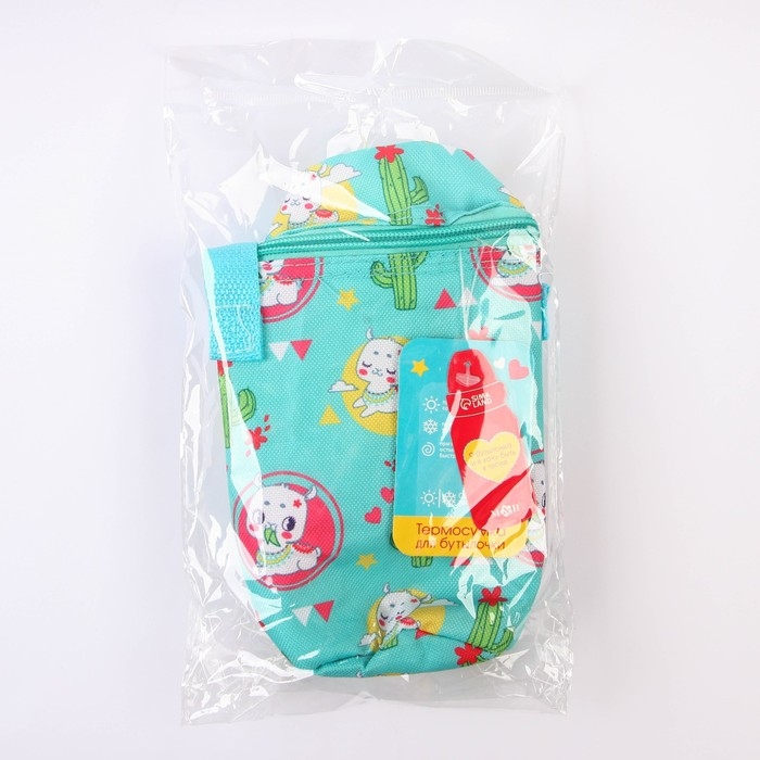 Термо-чехол для бутылочки &laquo;ТРЕНД. Лама&raquo;, форма тубус