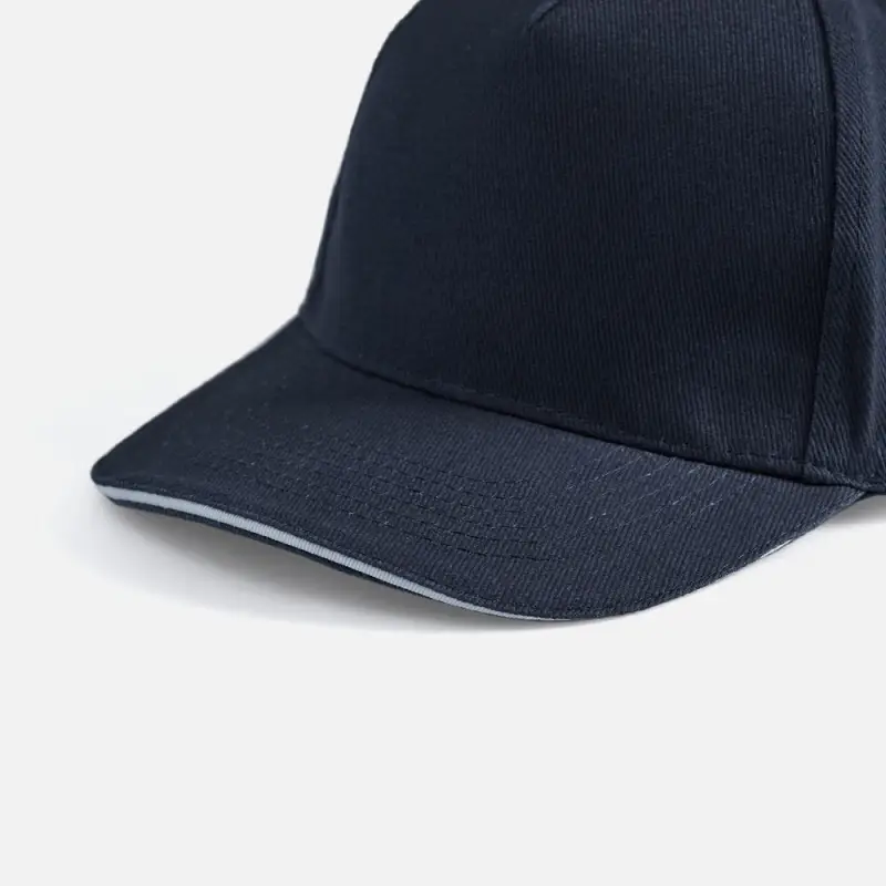 Бейсболка Long Beach, темно-синяя с белым