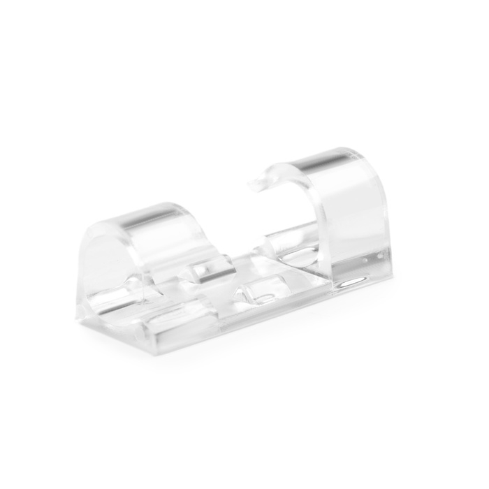 Держатель самоклеящийся для проводов и гирлянд ТУНДРА, 13х33 мм, прозрачный, 20 шт. Держатель самоклеящийся для проводов и гирлянд ТУНДРА, 13х33 мм, прозрачный, 20 шт.