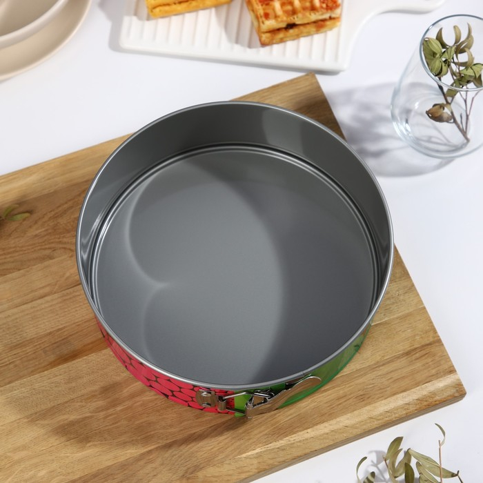 Форма для выпечки и выкладки с регулировкой размера «Никис», d=22 см, h=7.5 см, антипригарное покрытие, цвет МИКС Форма для выпечки и выкладки с регулировкой размера «Никис», d=22 см, h=7.5 см, антипригарное покрытие, цвет МИКС