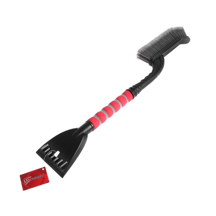 Щетка сметка TORSO, 66 см, со скребком, МИКС