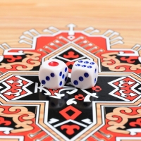 Нарды деревянные большие, настольная игра "Тигр", 50 х 50 см