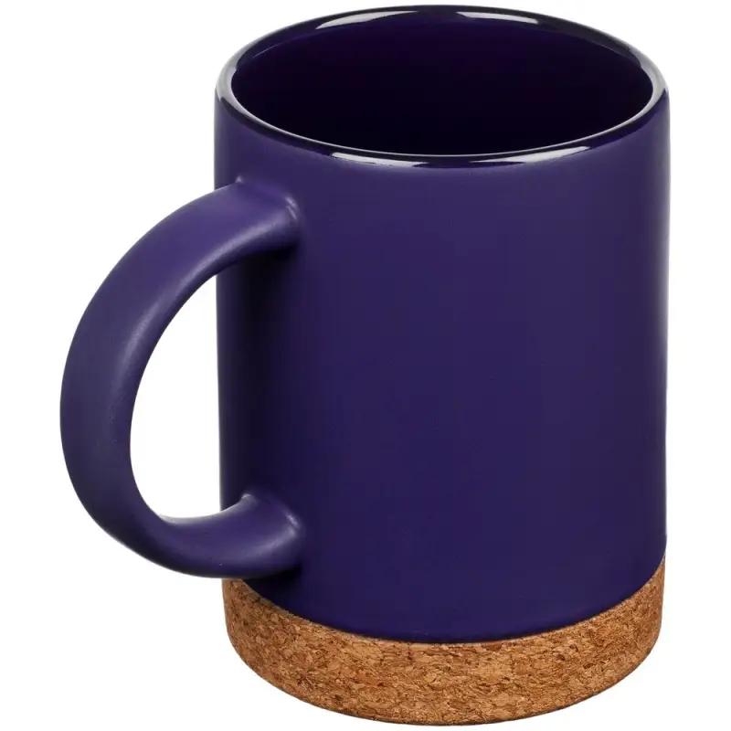Кружка с пробковой подставкой Corky, синяя Кружка с пробковой подставкой Corky, синяя