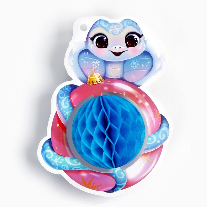 Ёлочная игрушка новогодняя «Змейка», на Новый год, 10,5 х 12,6 см Ёлочная игрушка новогодняя «Змейка», на Новый год, 10,5 х 12,6 см