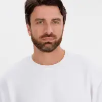 Джемпер с коротким рукавом Siluetti Volumica, молочно-белый, размер M/L