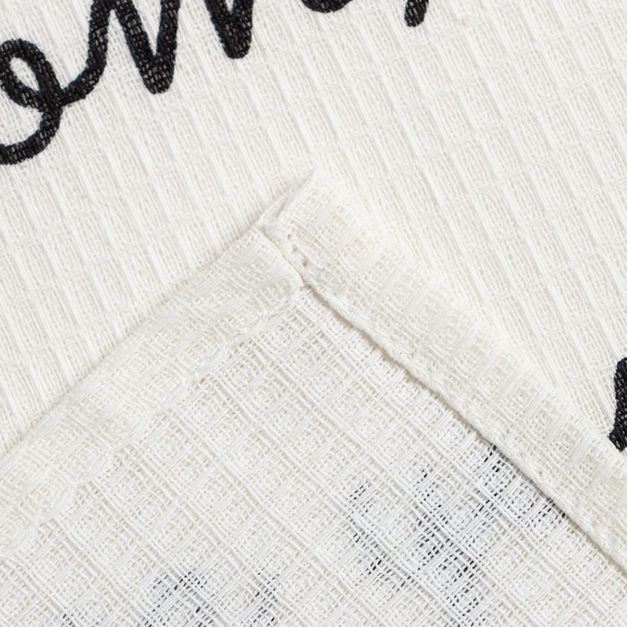 Набор кухонных полотенец Доляна Flowers mood 35х60 см -2 шт, 100% хлопок, вафля 160 г/м2