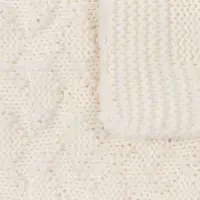 Плед Snippet, молочно-белый