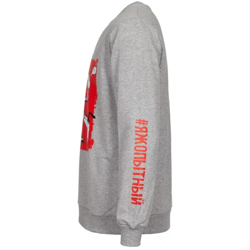 Толстовка &laquo;Яжопытный&raquo;, серый меланж, размер S