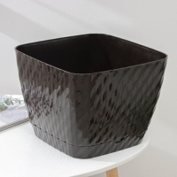 Горшок с поддоном &laquo;Классика&raquo;, 15 л, цвет шоколадный