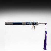 Сувенирное оружие подвесное мини "Меч в стиле аниме", брелок, 20 см, тёмно-синий Сувенирное оружие подвесное мини "Меч в стиле аниме", брелок, 20 см, тёмно-синий