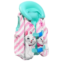 Жилет надувной «Кошечка Мари», для плавания, детский, цвет розовый Жилет надувной «Кошечка Мари», для плавания, детский, цвет розовый