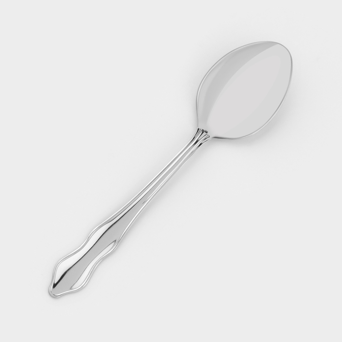 Ложка столовая «Новинка-1», h=19.5 см, толщина 1 мм, цвет серебряный Ложка столовая «Новинка-1», h=19.5 см, толщина 1 мм, цвет серебряный