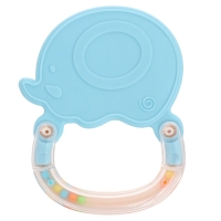 Погремушка &laquo;Слоник&raquo;, с прорезывателем для зубов, пищевой силикон
