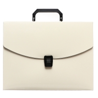 Папка-портфель А4 на замке, Calligrata TOP Deluxe, 1 отделение, пластиковая, 1000 мкм, молочная Папка-портфель А4 на замке, Calligrata TOP Deluxe, 1 отделение, пластиковая, 1000 мкм, молочная